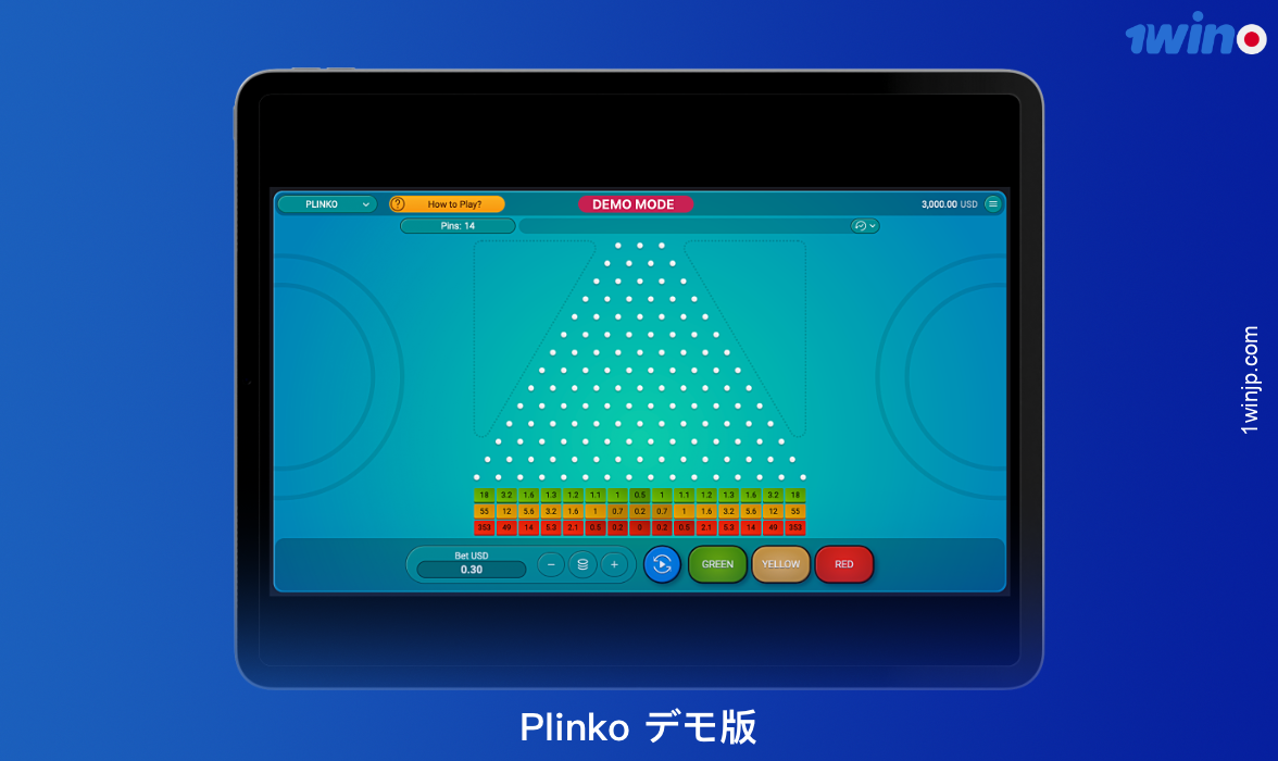 1winオンラインカジノのPlinkoのデモバージョンは、ゲームプレイを学びたい人、練習したい人、または単に無料でプレイしたい人に最適です